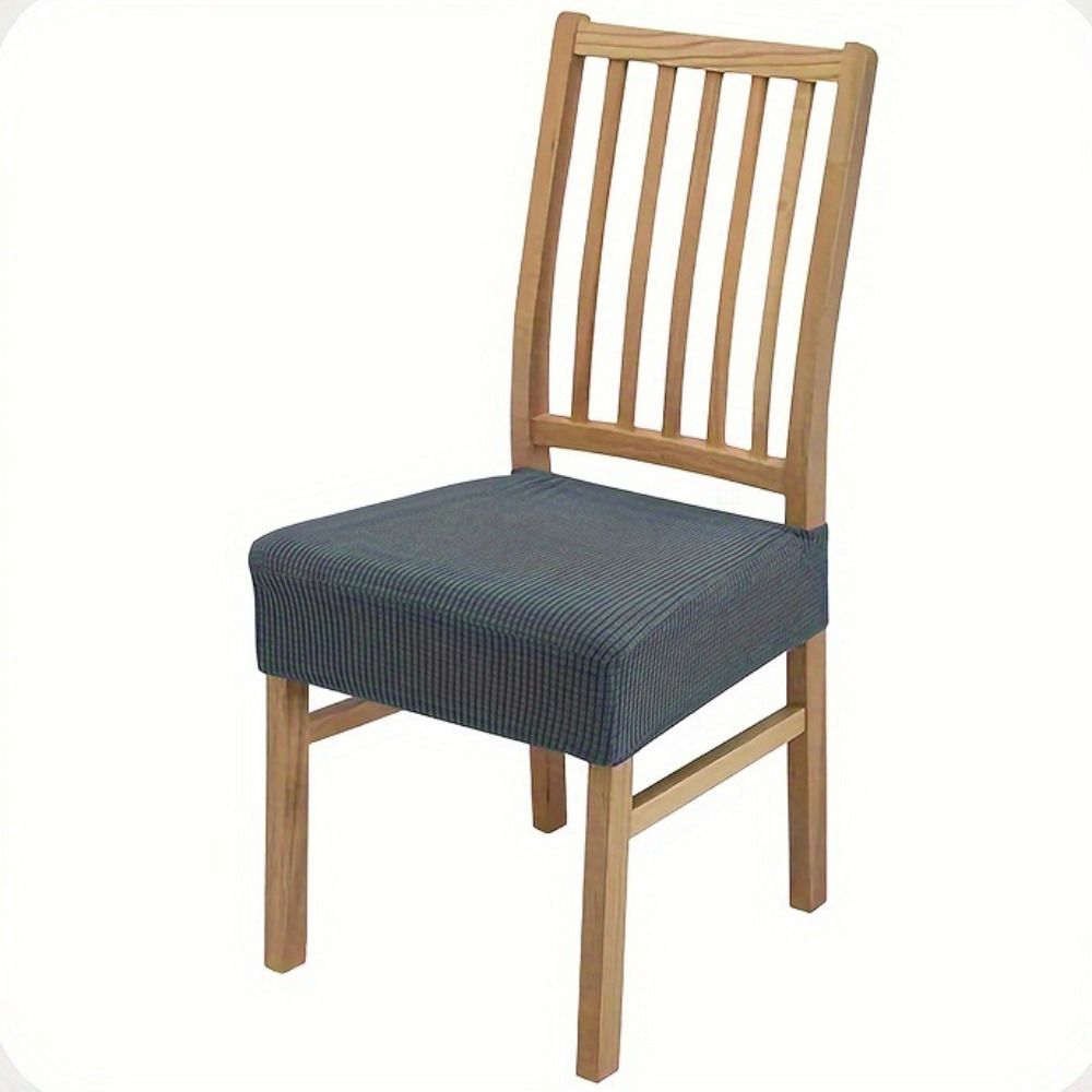 Stretchy Jacquard Chair Covers Soft Removable Chair Seat Covers Washable Solid Color Anti-Slip Chair Slipcovers Office