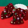 Snowflake Christmas Hair Clip Star Velvet Bow Hairpin Fashion Xmas Barrettes  Christmas