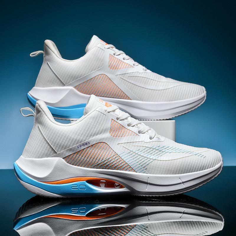 Ultra-light 20 Running Shoes, Spring Mesh Sports Shoes, Boys' Air Cushion, Shock Absorption for Junior High School Students, Professional Sports R