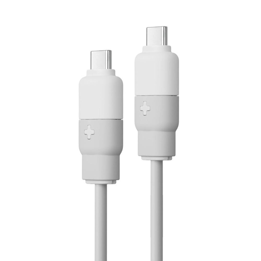 Decorative Type-C Cable Protector Silicone Cord Saver  Data Line Accessories белый