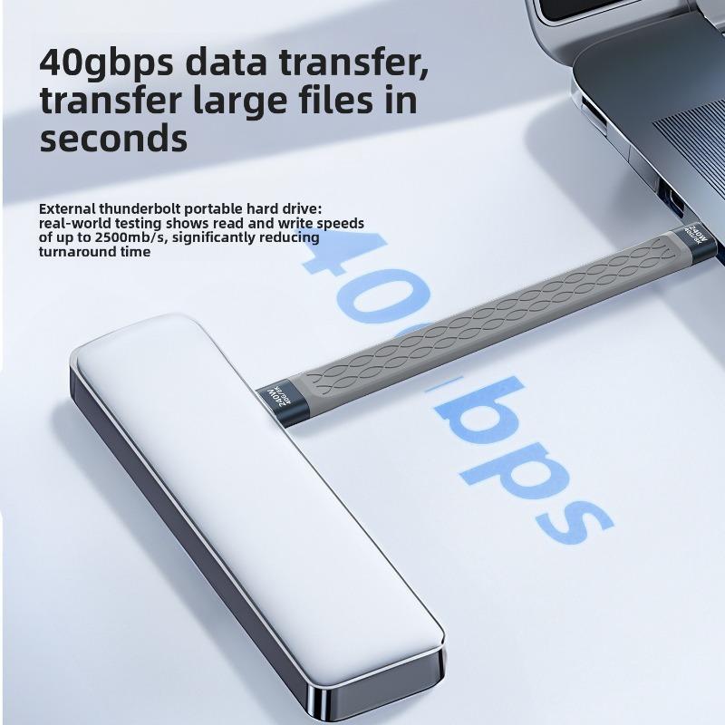 USB1 Type C Cable 111W PD Fast Charging 11Gbps Data Transfer Thunderbolt 1 Compatible