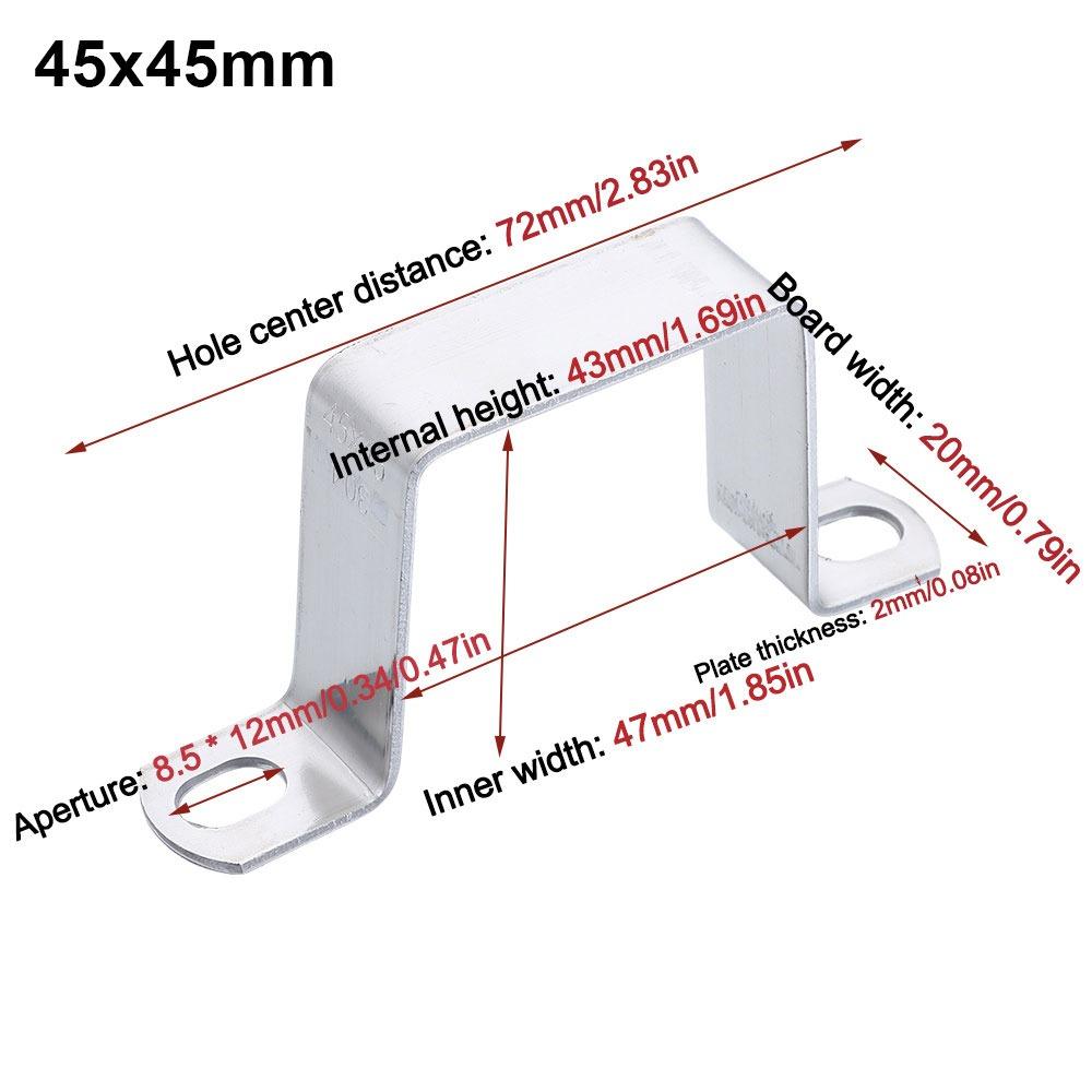 M-shaped U-shaped Square Rectangle Ohm Tube Card Saddle Clip Throat Hoop Horseback Hose Clamp  Tube