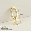 Can Be Opened Spring Clasp Chrms For Jewelry Making Supplies Gold Color Round Oval Buckle Diy Bracelet Necklace Accessories