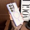 For Magsafe Camera Fold Stand Holder Bracket Phone Case For Samsung S26 S25 Ultra Plus A56 A36 A06 Stand Magnetic Cover