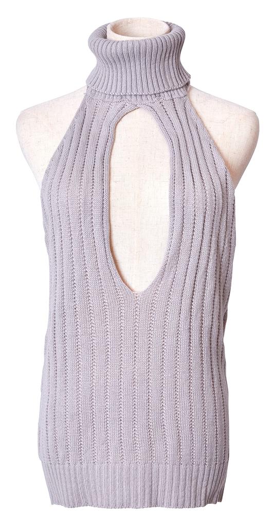 Clearstone SecretRose Cosplay Halloween Sexy Knit Open Gray Women's