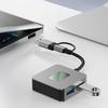 Aluminum USB C Hub 10Gbps 4 in 1 USB 3.2 Adapter with 4 USB 3.2 4 Port USB C+USB Splitter Extender for PC Laptop