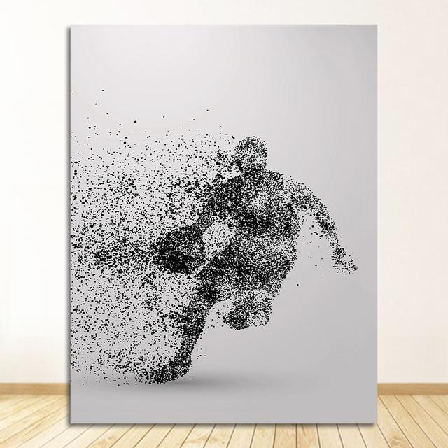 

Настенная живопись, постер и принт, украшение для гостиной, художественный декор, холст, картина A262, геометрический абстрактный баскетбол 21cm×30cm NoFrame