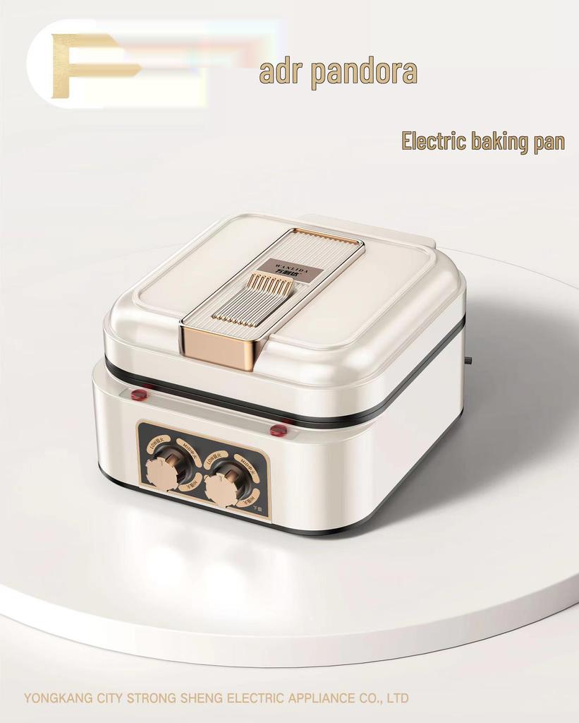 Dual-Sided Electric Crepe & Grill Maker: Multi-Functional Pancake Griddle & Hot Pot Combo