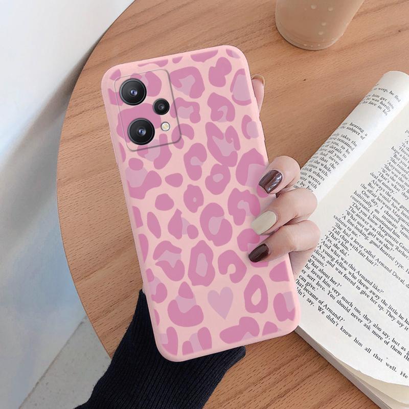 For Realme 9 4G Capa 9 Pro Plus Case Fashion Leopard Print Animal Cover Soft TPU Shockproof Funda For Realme NARZO 50 PRO Shell