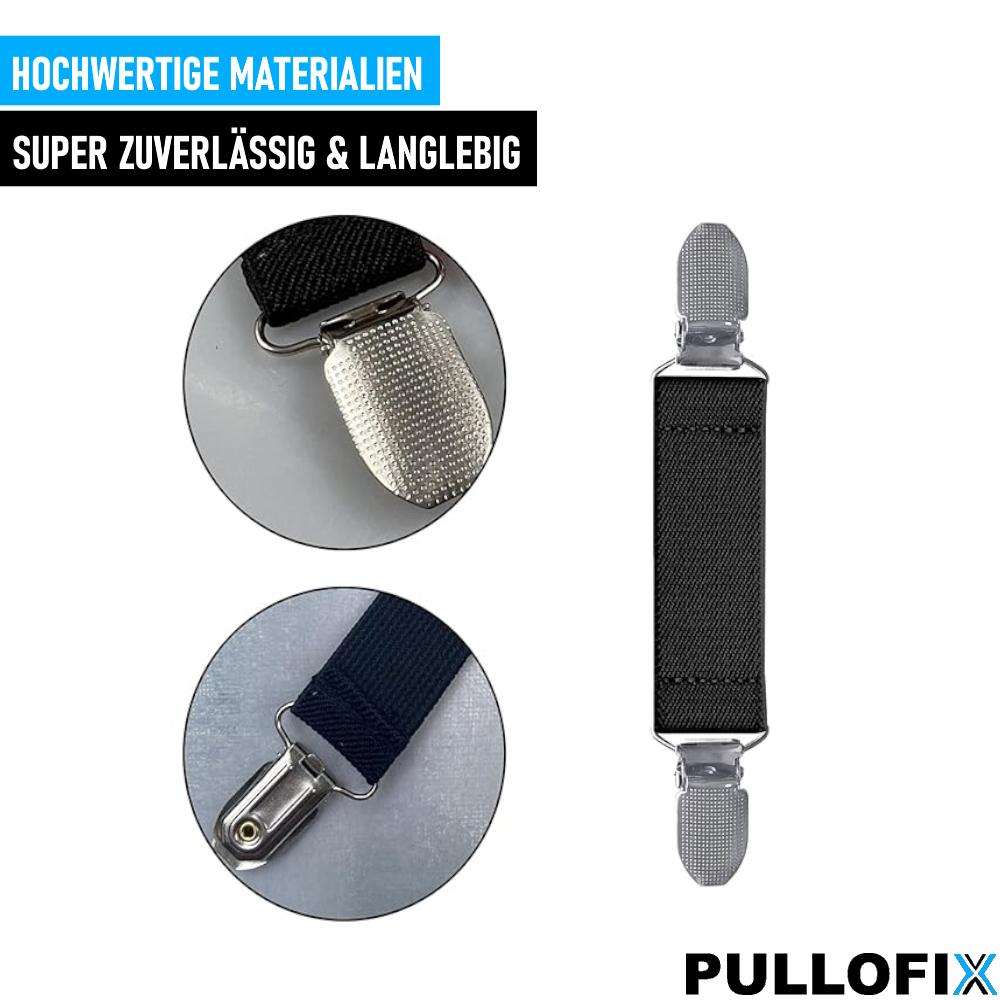 PULLOFIX 4-piece Retro Sweater Collar Clips Set Sleeve Holders Cardigan