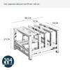 304 Stainless Steel Countertop Chopping Board & Knife Holder