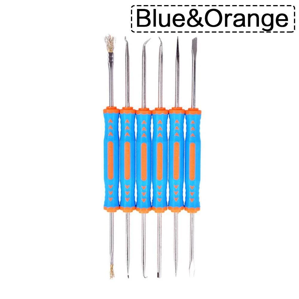 

6pcs De-aging Repair Tool Set PCB Cleaning Kit Electronic Heating Aid Fluxing Tools for DIY Projects