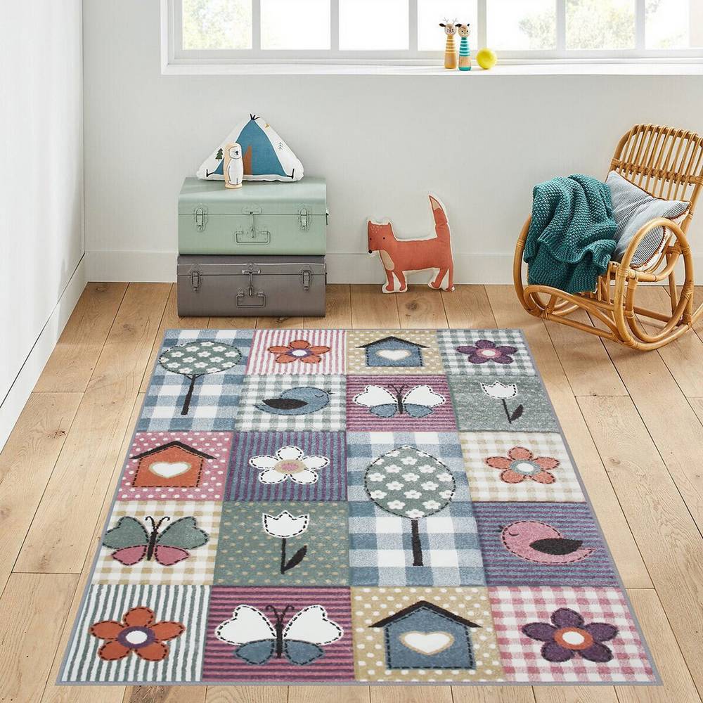 

Mosimoso Home RJ042 Детский ковер с нескользящей подошвой в горошек 80x150 cm