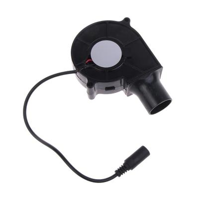 220V 7.5cm BBQ Fan Small with Air Collecting Adjustable Speed Handheld Barbecue Blower Wind Pipe for Outdoor Camping