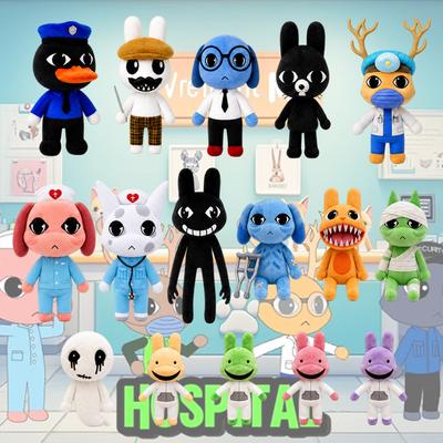 Nuevo Juego de Terror Hospital de Animales Peluche Perro Azul Suave Relleno Dibujos Animados Muñeca Coleccionable Para Fans Decoración Regalo Abrazable
