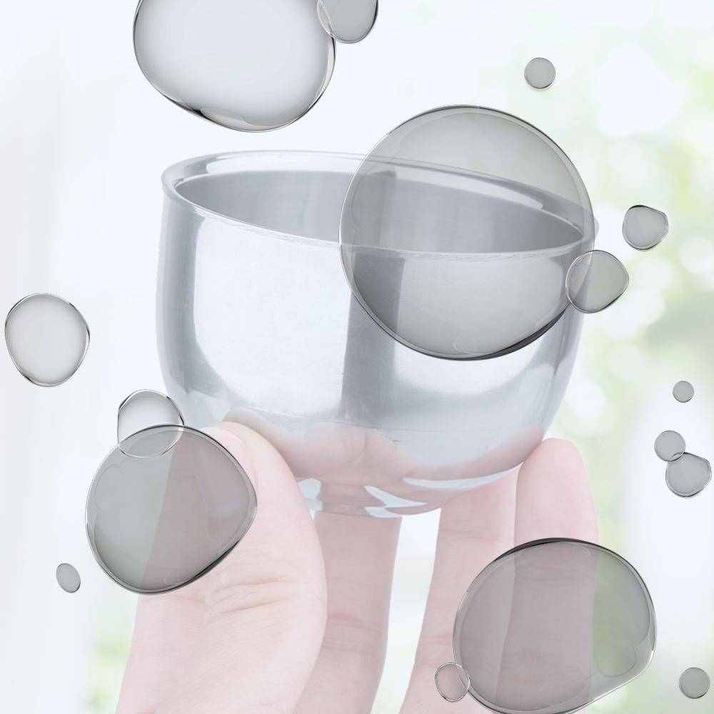 Double Layer Stainless Steel Cup Smooth Shave Soap Bowl Soap Cup for Wet Shave