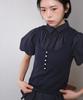 COTTON BELL Button Point Sleeveless - Dark Navy