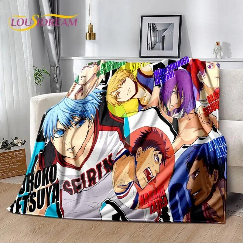 Animacinis Kuroko krepšinio anime pledas, minkštas apklotas namams, miegamajam, lovai, sofai, iškylai, kelionėms, biurui, vaikams