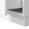 White Nightstand with Drawers 50 X 34.5 X 50 Cm Engineered Wood