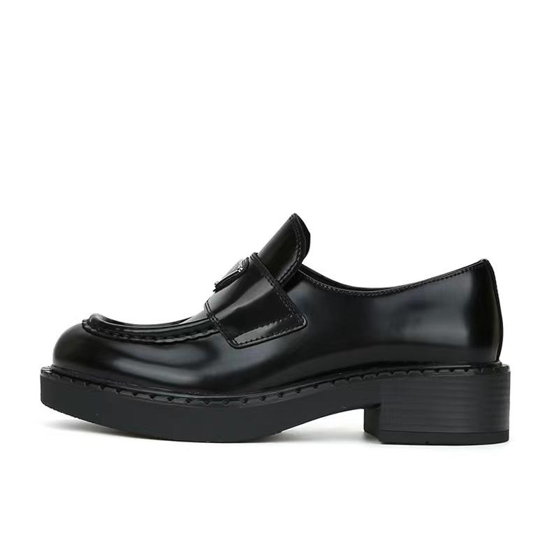 Platform loafers women's 2025 new spring and autumn Oxford single shoes black Japanese JK retro British style small leather shoes