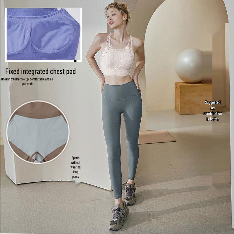 Damen Stoßfest Schnelltrocknend Atmungsaktiv Sport-BH - Sommer Anti-Exposition Laufen & Tanzen