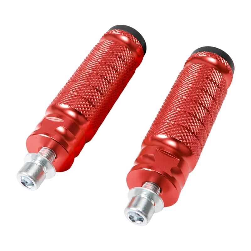 Universal Aluminum Foot Pegs with Anti Slip Design & Easy Installation Modification Part for Motorcycles & E Bikes
