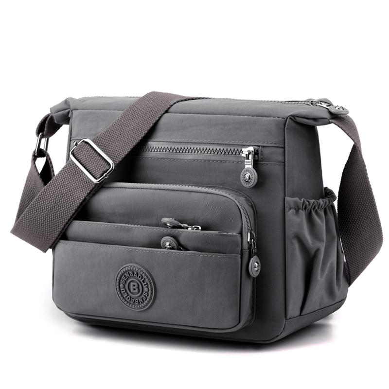 Fashion Multi pockets Women Shoulder Bag High Quality Fabric Female Handbag Pretty Style Girls Messenger Shopping Bags