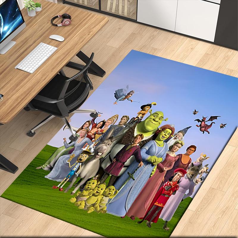Shrek Bedruckter Teppich für Bürostuhl Wohnzimmer Schlafzimmer Küchenraum Dekoration Geschenke