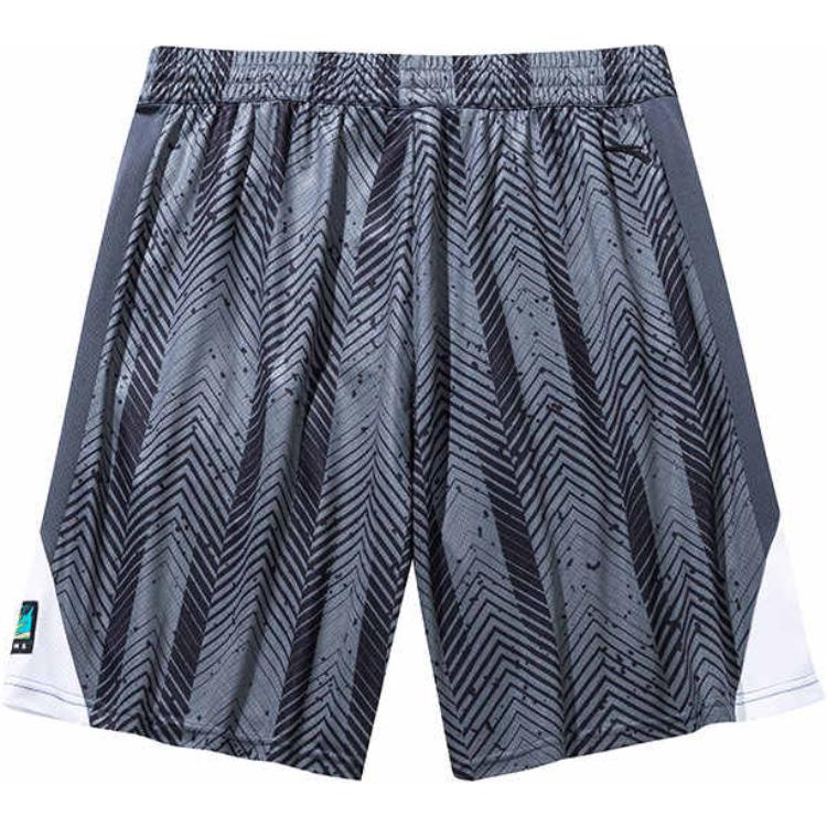Anta Basketball Series Spliced Mid-Rise Comfortable Breathable Versatile Five-Point Sports Shorts Men Shorts Basic-Black 152431337-2