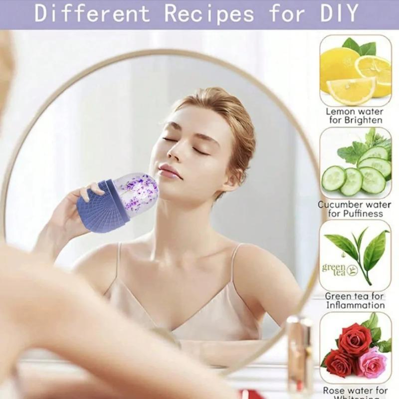 Silicone Ice Face Roller Ice Molds for Face Lifting Eye Puffiness Shrink Pores Ice Facial Massager Roller Beauty Skin Care Tools
