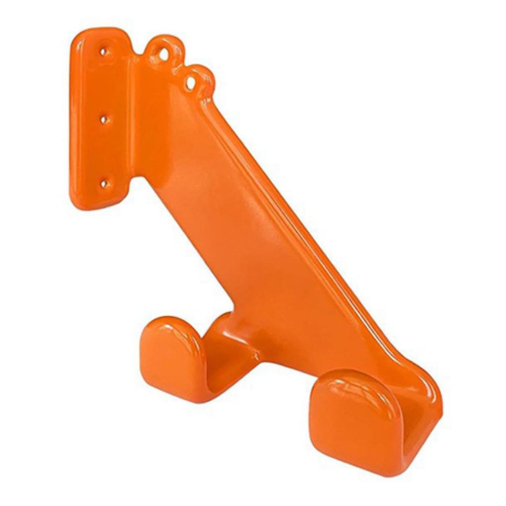 2 Sets Chainsaw Hanger Orange Color Thickened Rubber Coating Heavy Duty Chainsaw Wall Mount Organizer for Garage