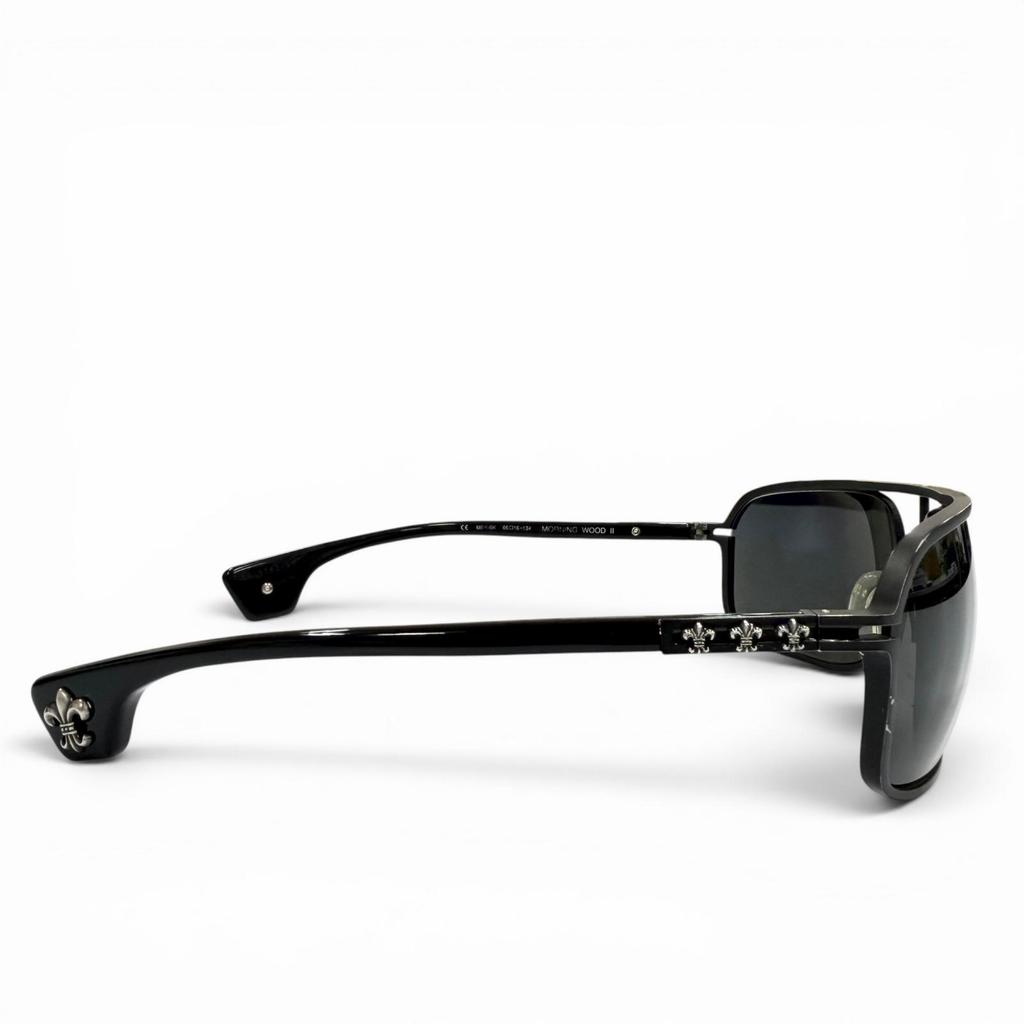 Very Good CHROME HEARTS sunglasses MORNING WOOD II black 925 Used