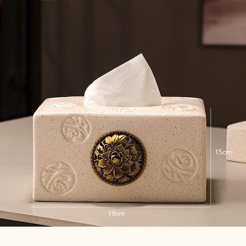 

Керамическая коробка для салфеток, светлая роскошная гостиная высокого класса, журнальный столик для дома, бумага для обеденного стола, ящик для бумаги, высококачественный набор