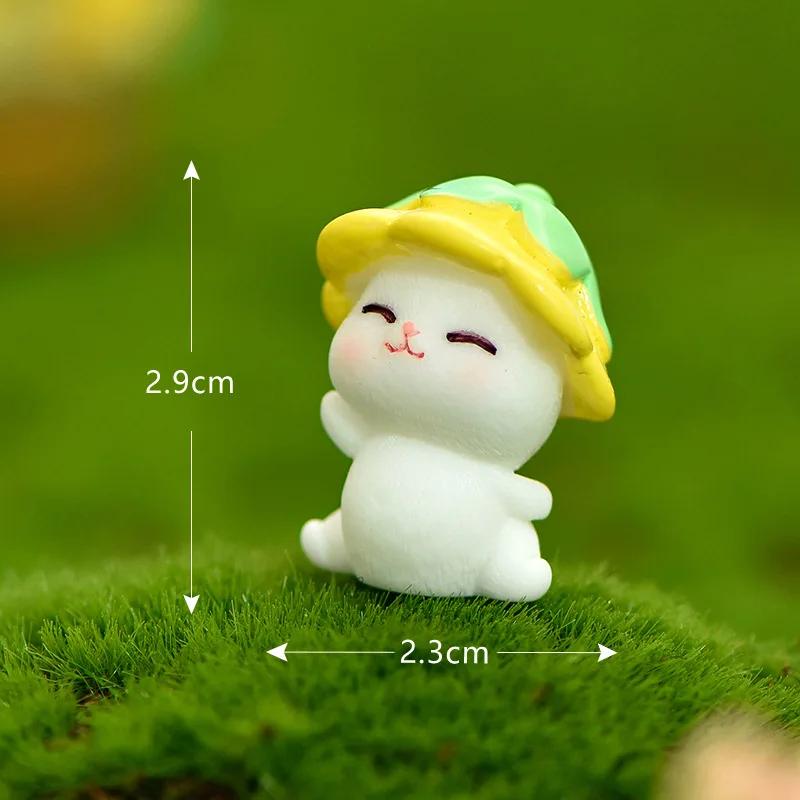 Sunflower Kitten Cute Cats Mini DIY Desktop Accessories Cartoon Small Animal Resin Crafts Succulent Bonsai Decoration 2025 New