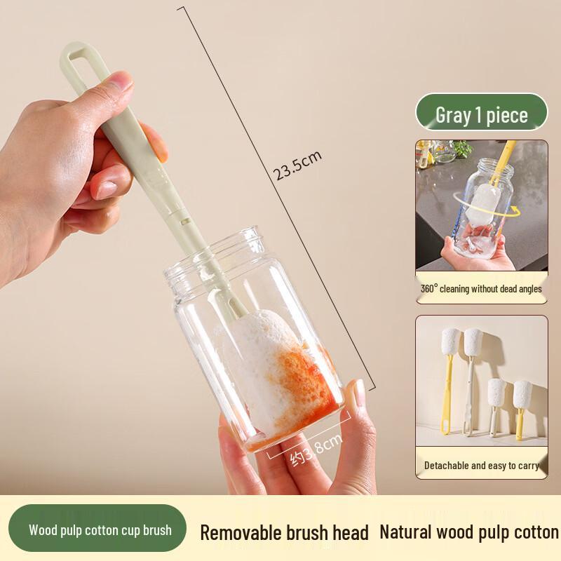 

Detachable Wood Pulp Cotton Cleaning Brush