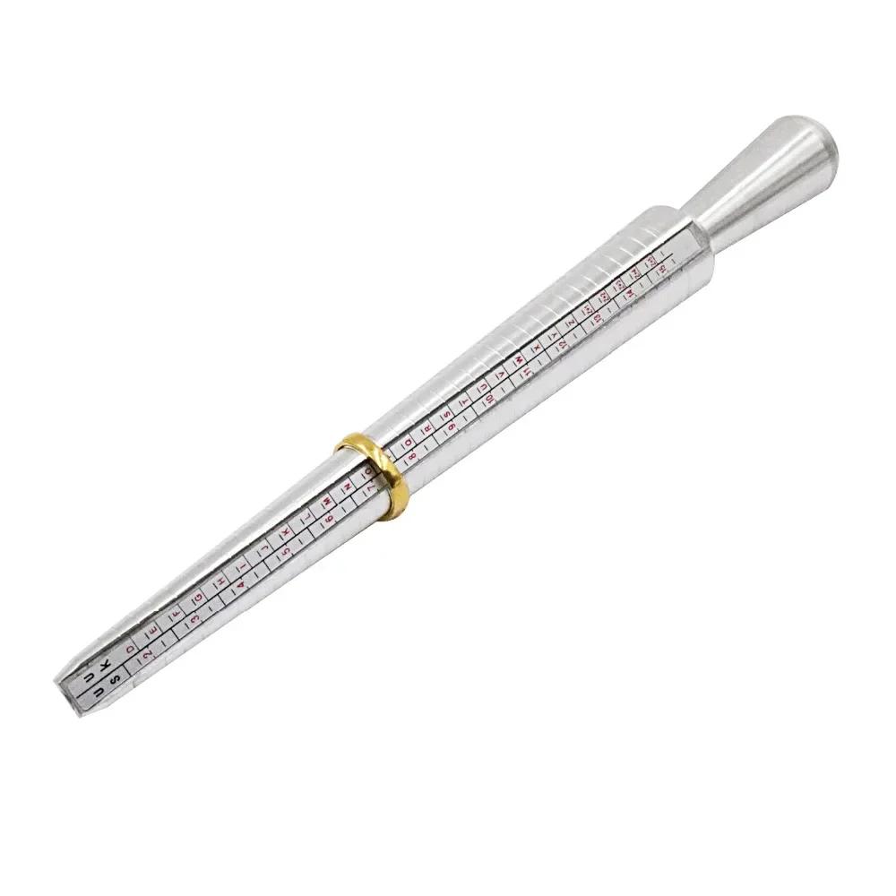 Metal HK/US/JP/UK/EU Ring Sizer Mandrel Rings Size Measure Tool Finger Gauge Kit Jewellery Sizing Tools for Men Women Steel