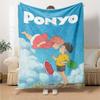 Ponyo Blanket Soft & Cozy Great for Picnics Office Sofa for All Occasions Warmthful Decor Ideal Gift For Birthday Valentine'S Day