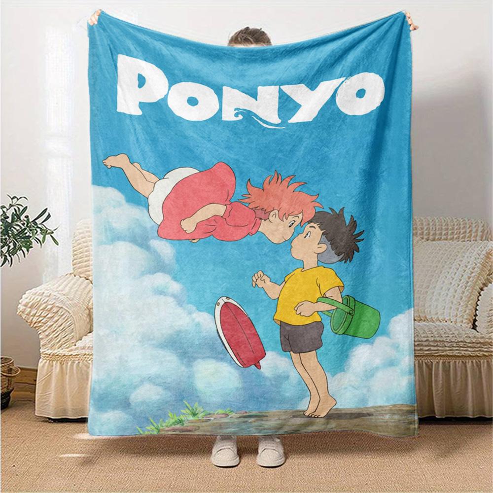 Ponyo Blanket Soft & Cozy Great for Picnics Office Sofa for All Occasions Warmthful Decor Ideal Gift For Birthday Valentine'S Day