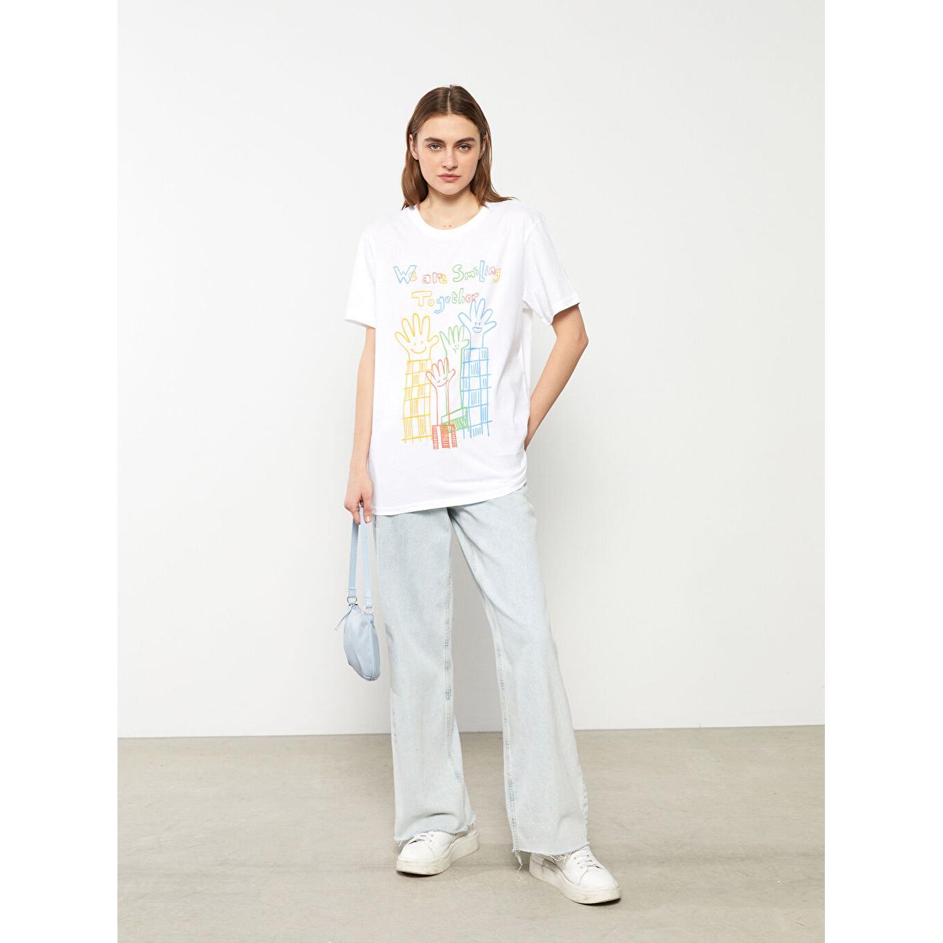 

Spot the Smiling Eyes Project - Хлопковая футболка унисекс, белая