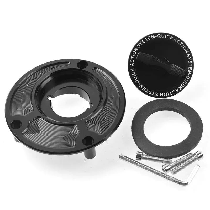 Aluminium Schnellgas Kraftstofftankdeckel Motorrad Schnellöffnungs Tankdeckel für YAMAHA YZF-R3 YZF-R6/S YZF-R7 YZF-R1/M