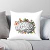 Brain With Flowers Square Pillowcase Polyester Linen Velvet Printed Zip Decor Pillow Case Sofa Cushion Cover