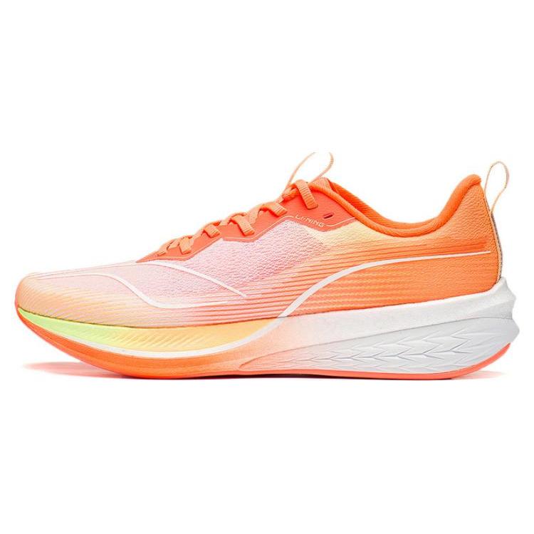 New LiNing Red Hare 6 Pro Cushioning Wear Resistant Low Top Casual Running Shoes Men's Orange ARMT043-10