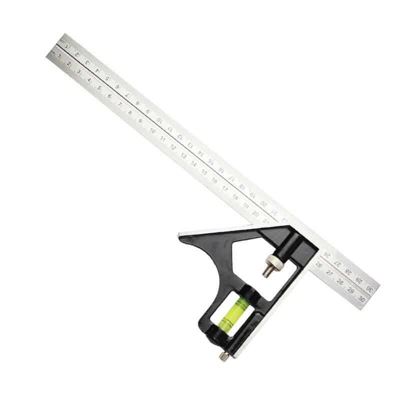 Ouke 30cm Aluminum Alloy Combination Square with Level