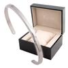 LUCIO Bangle Bracelet Simple Comes with Exclusive Box Men's Women's (Color Silver)