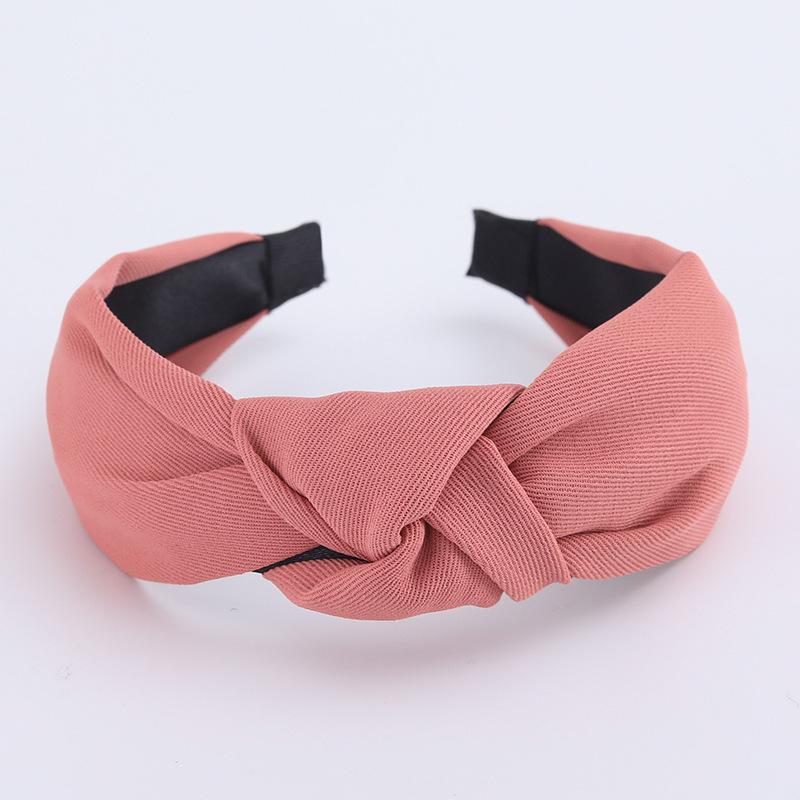 Minimalistische Damen Stirnbänder Einfarbiges Köpergewebe Geknotete Haarbänder für Damen Mädchen Lässig Einkaufen Reisen Kopfschmuck Accessoires