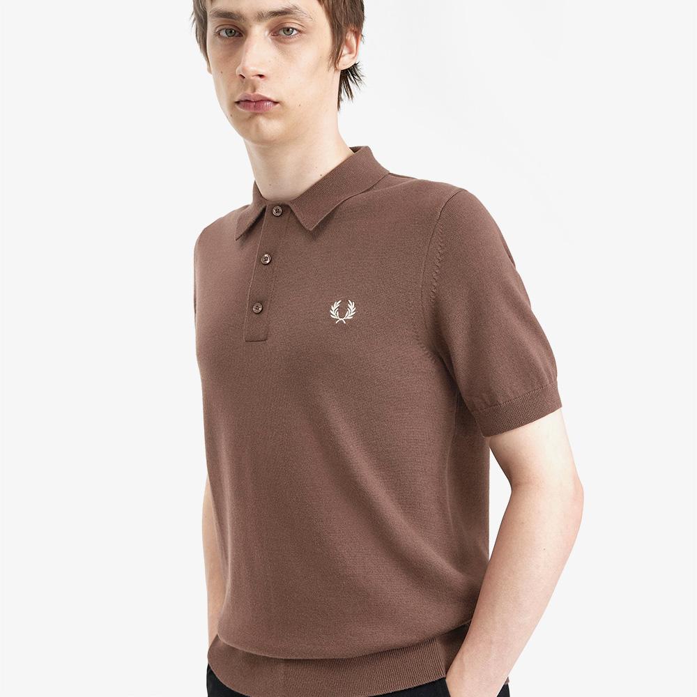 Fred Perry [Sharp] Classic Merino Wool Knit Shirt (U53) Afpm2417623-U53