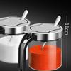 Huí Huáng M 300ml Glass Spice Jar with Spoon