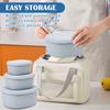 Silicone Snack Box Lunch Box, Leakproof Stackable Snack Box With Lid For Party, Wedding, Event, Travel, Bento Box
