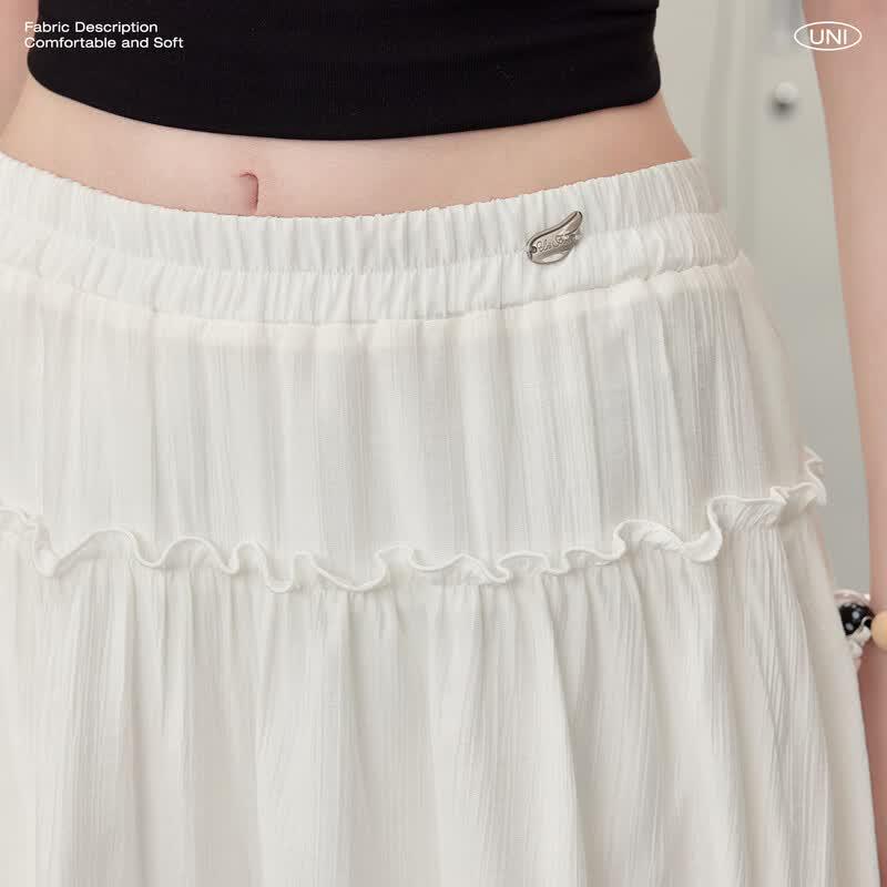 UNIFREE Sweet & Spicy Irregular Lace Mini Skirt