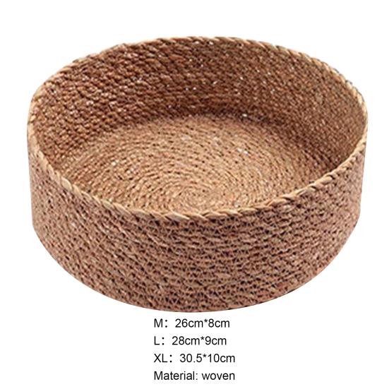 Aufbewahrungskorb, großes Fassungsvermögen, umweltfreundliches Flechtgewebe, glatte Kanten, Kleinigkeiten-Organizer, Haushaltsbedarf